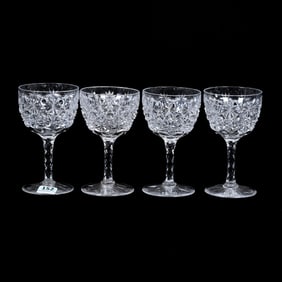 (4) Wine Stems, ABCG, Russian Pattern