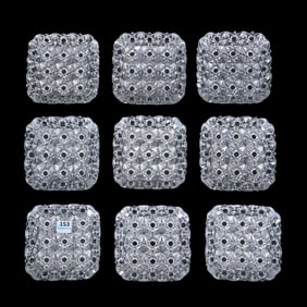 (9) Square Dishes, ABCG, Russian Pattern