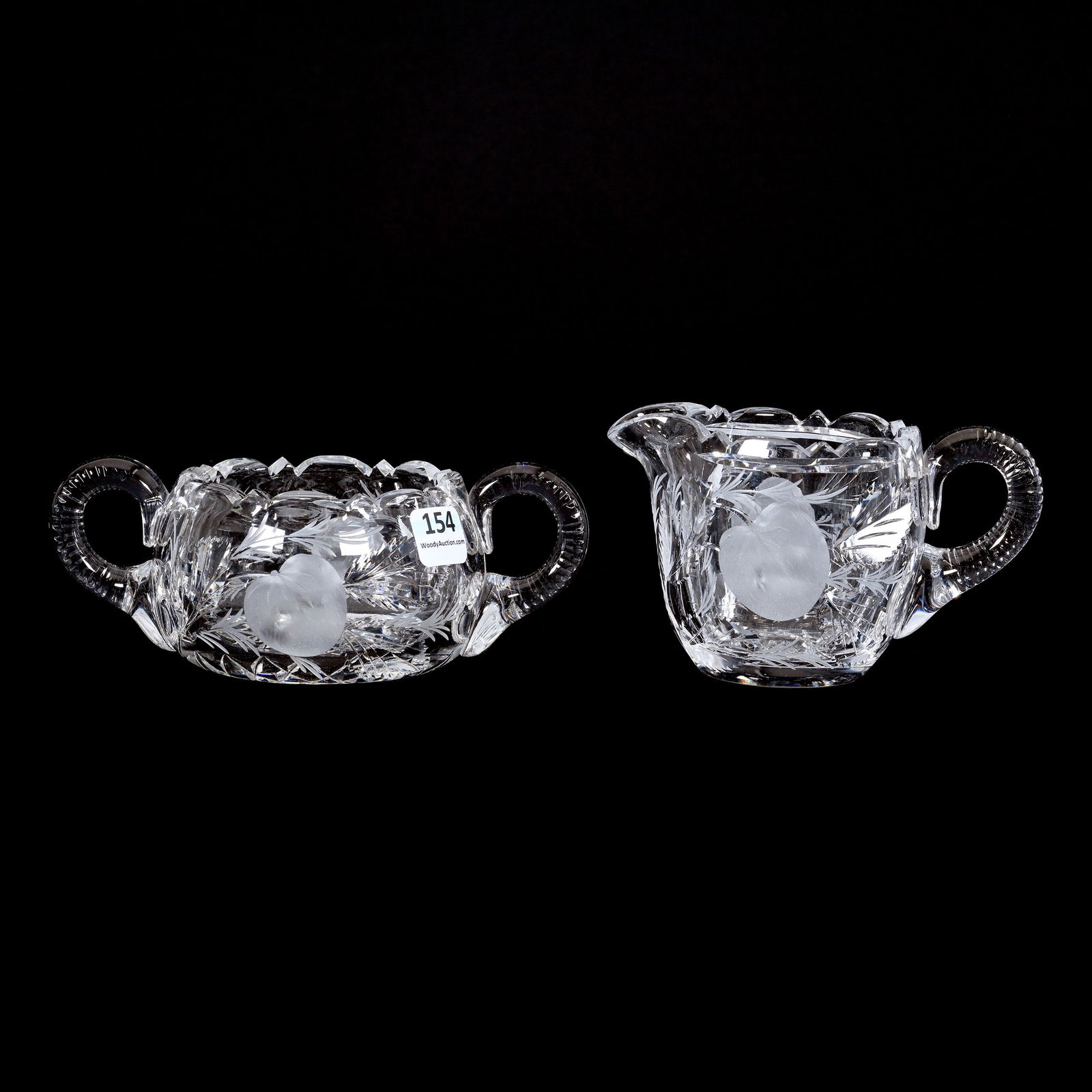 Creamer & Sugar Set, ABCG, Signed Hawkes (1 of 3)
