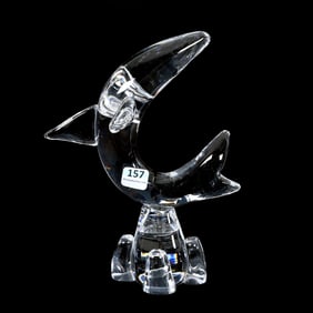 Glass Sculpture Signed Steuben