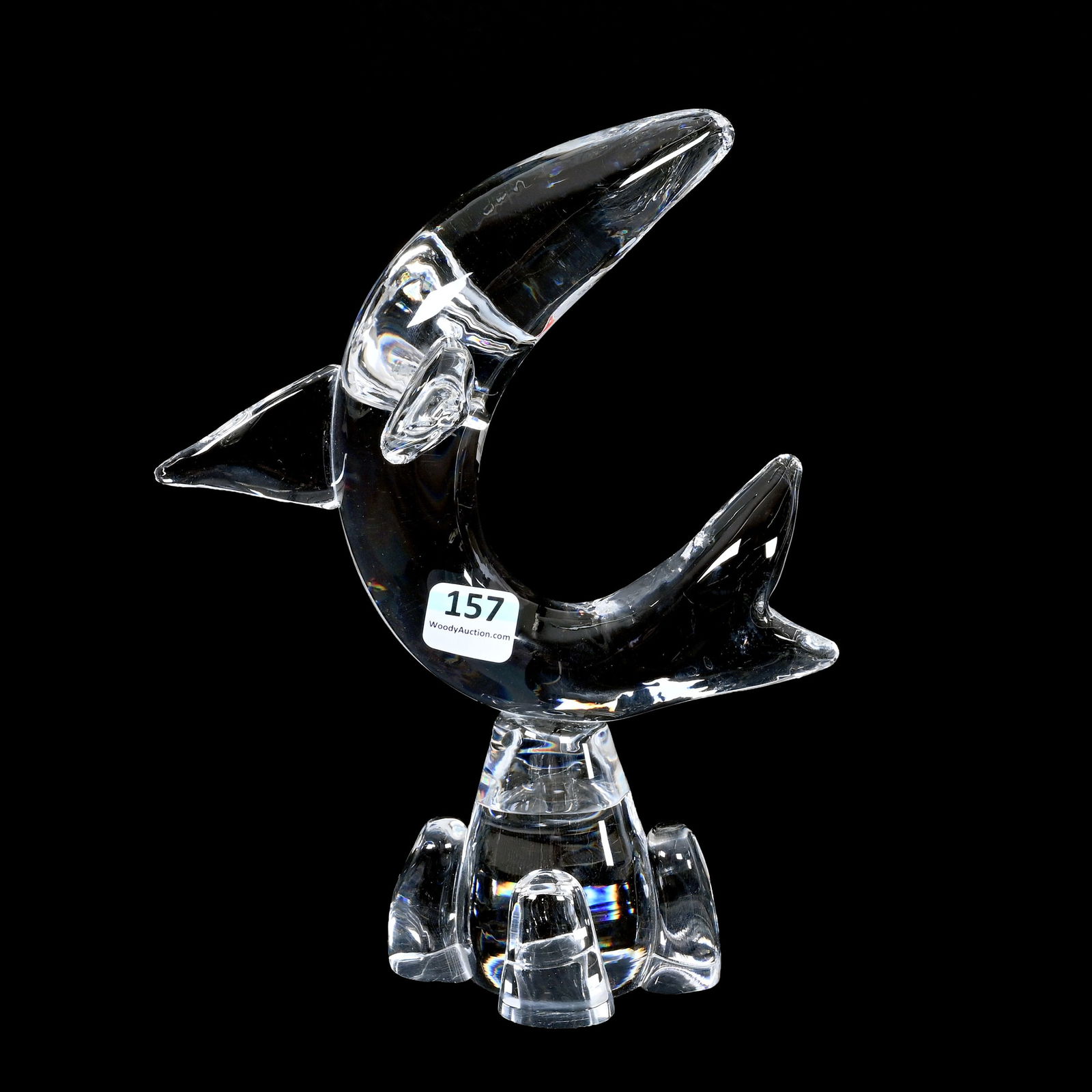 Glass Sculpture Signed Steuben (1 of 3)