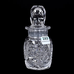 Cherry Jar, American Brilliant Cut Glass