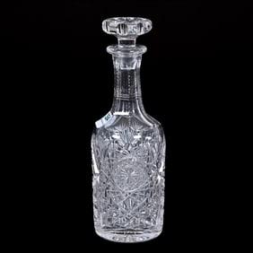 Sauce Bottle, American Brilliant Cut Glass