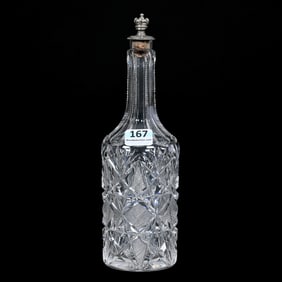 Barber Bottle, American Brilliant Cut Glass