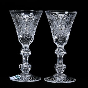 Pair Sherry Stems, ABCG, Albert Pattern By Empire