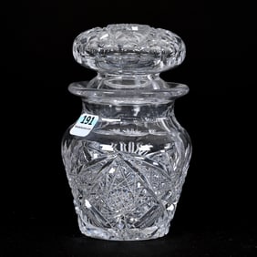 Cherry Jar, American Brilliant Cut Glass