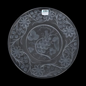 Plate, American Brilliant Cut Glass