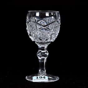 Cordial Stem, American Brilliant Cut Glass