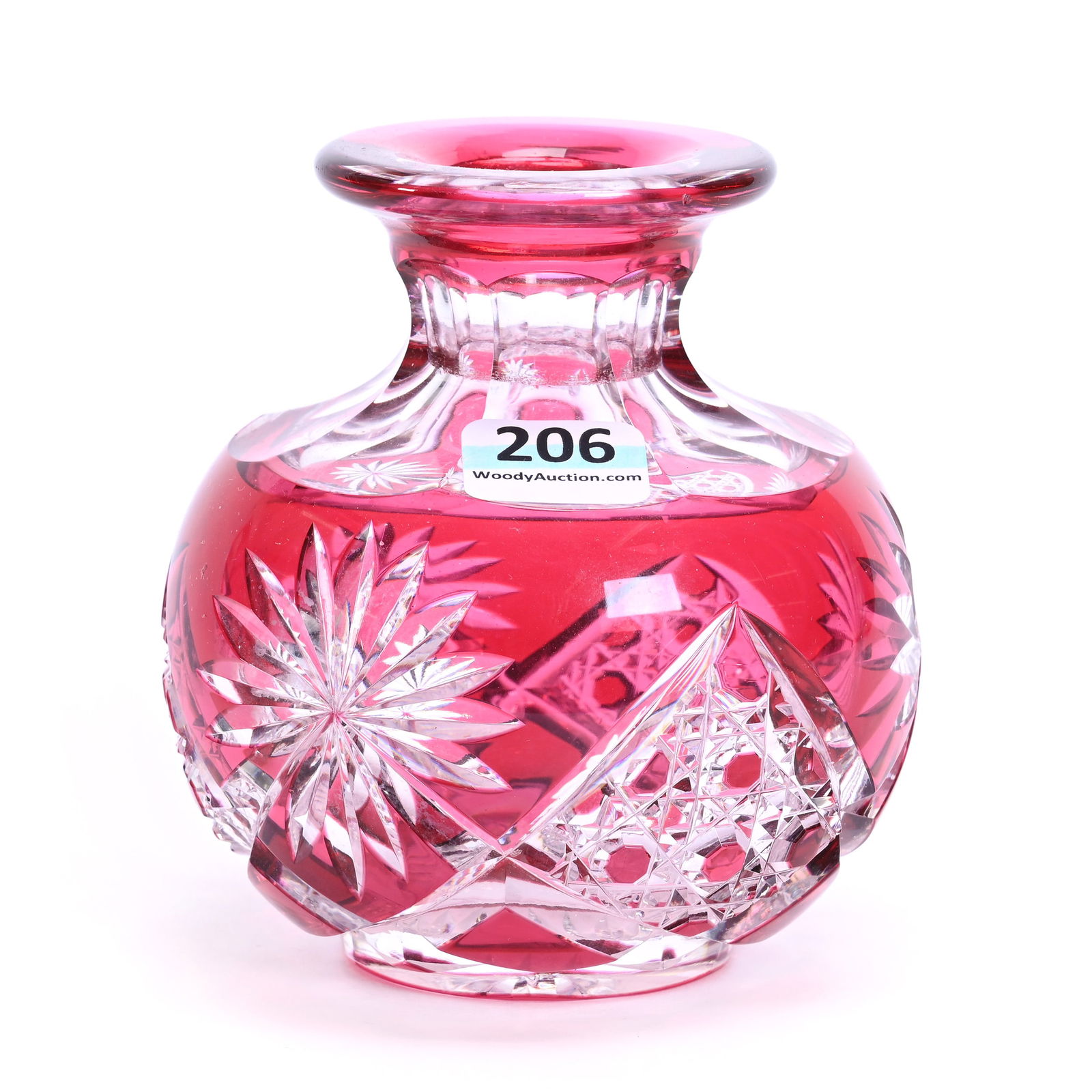 Cologne Bottle, BPCG, Red Cut To Clear, No Stopper (1 of 3)