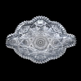 Napoleon Hat Bowl, American Brilliant Cut Glass