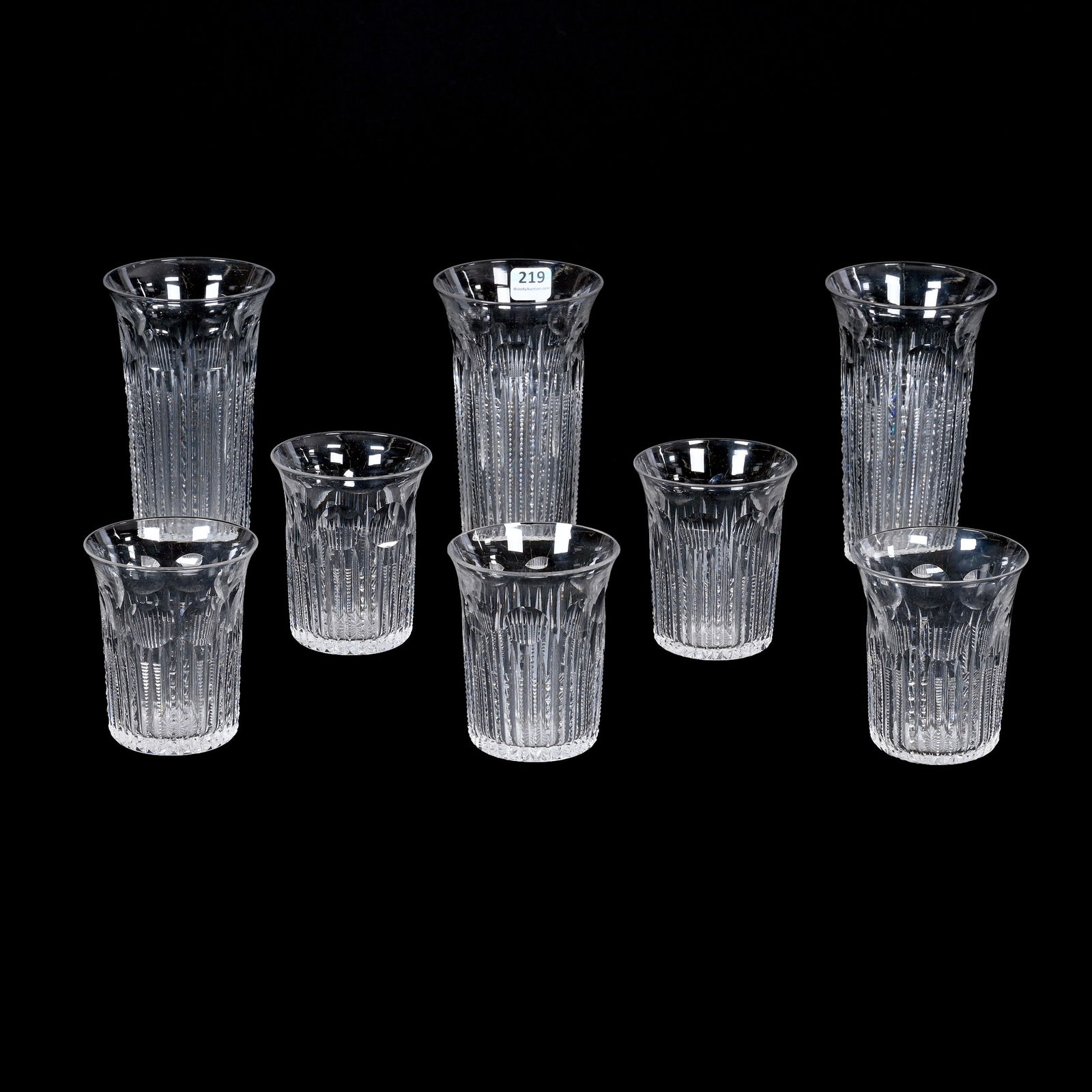 (8) Tumblers/Iced Tea Glasses, Cambridge By Pairpoint (1 of 6)