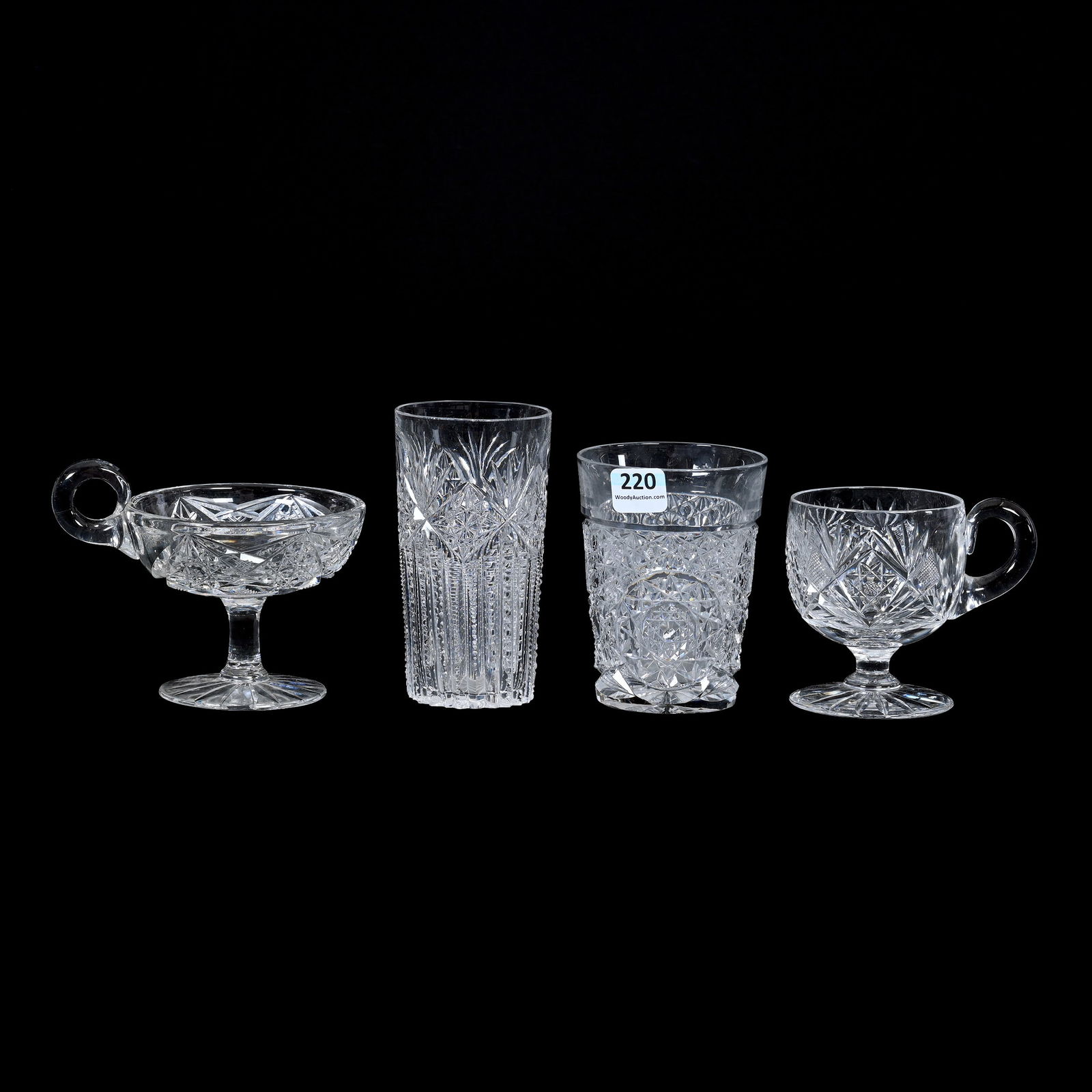 (4) Assorted American Brilliant Cut Glass Items (1 of 5)