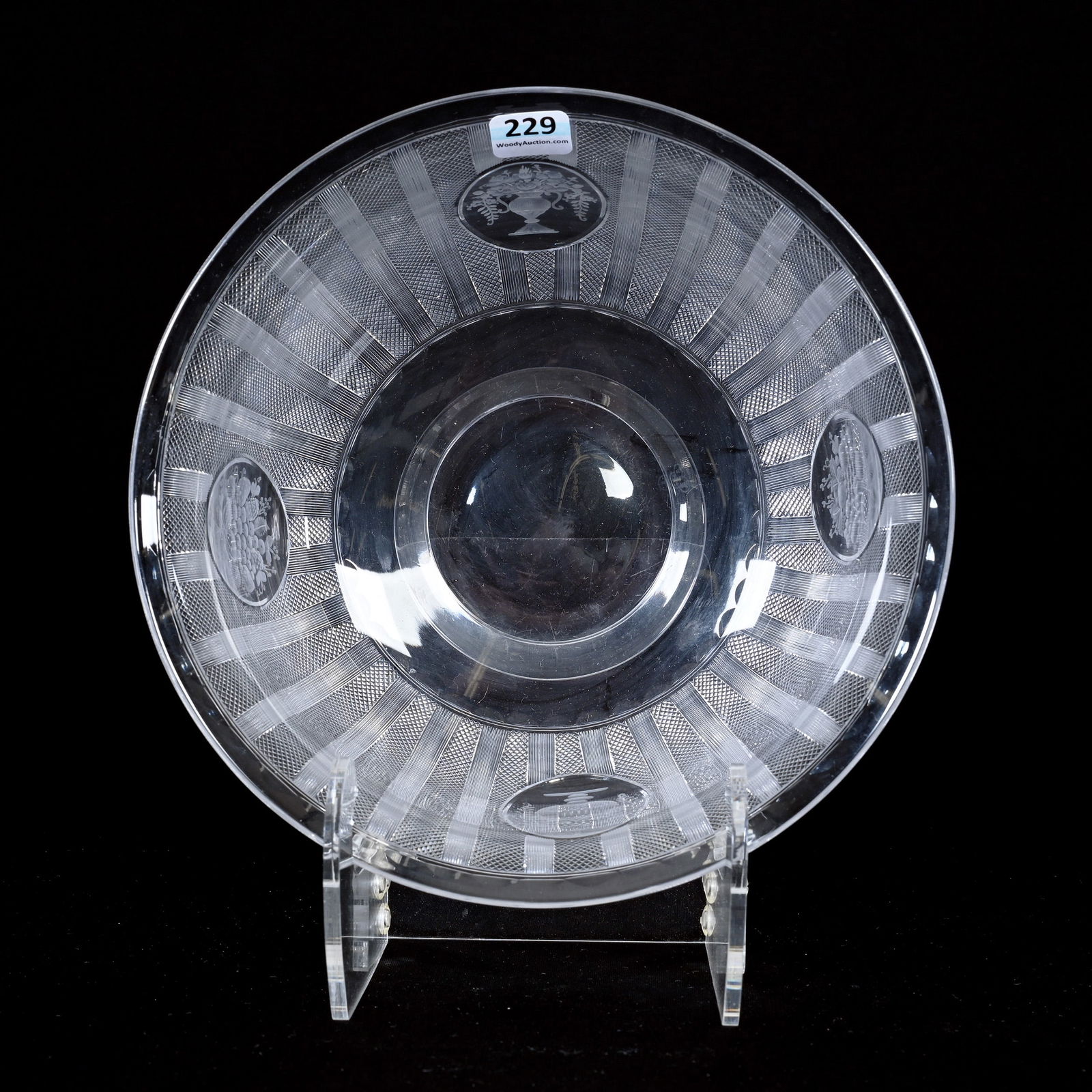 Bowl, ABCG, Signed Hawkes Sheraton Pattern (1 of 3)