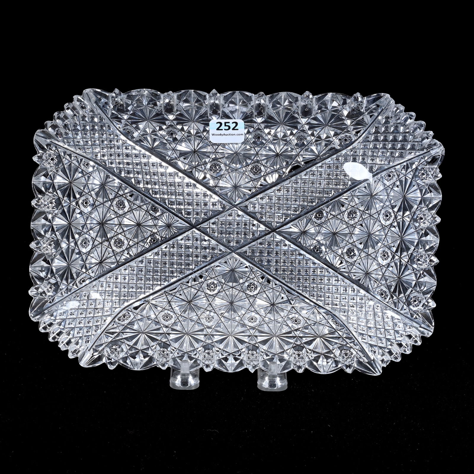 Rectangular Tray, American Brilliant Cut Glass (1 of 5)