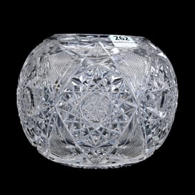 Rose Bowl, American Brilliant Cut Glass