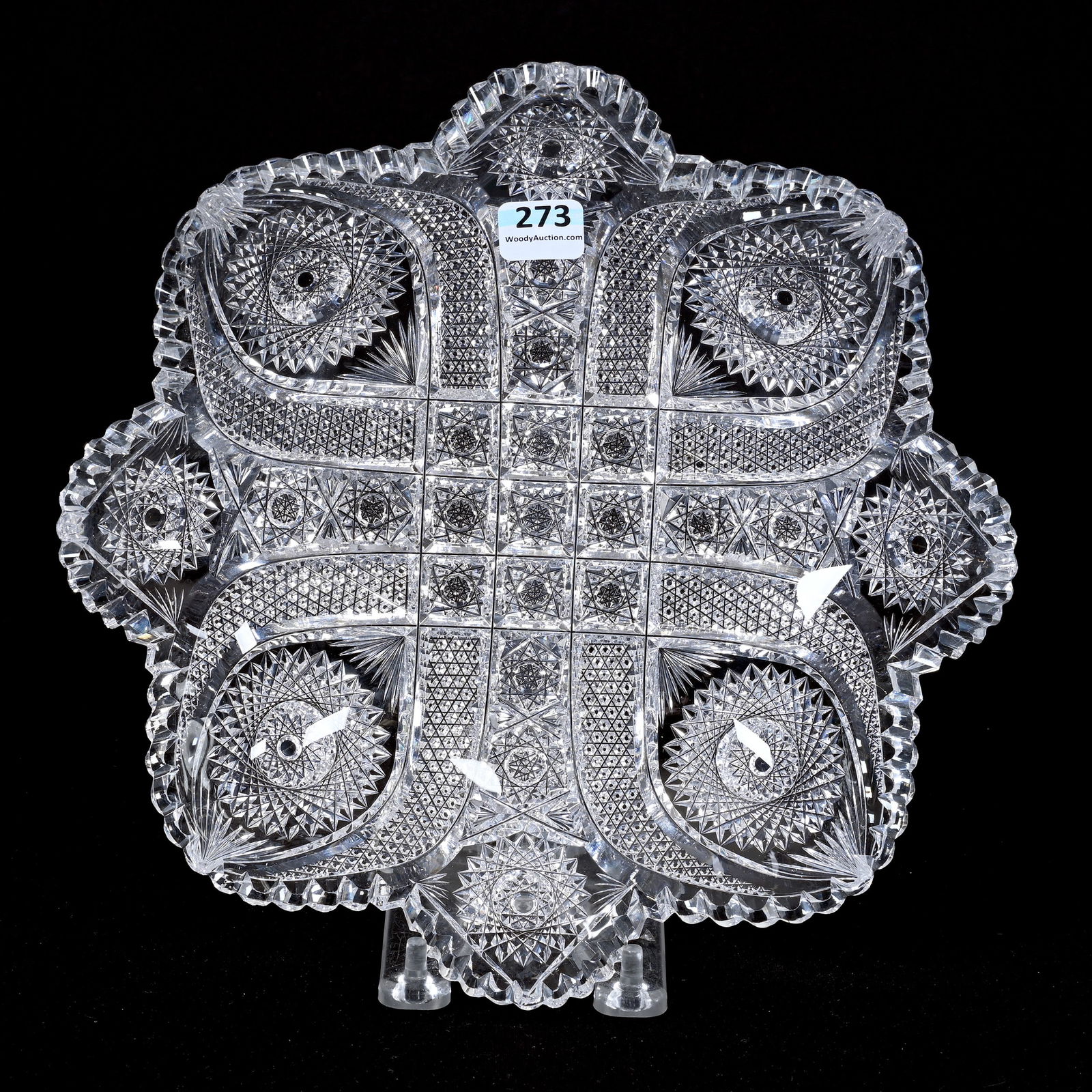 Bowl, Blown Mold, American Brilliant Cut Glass (1 of 2)