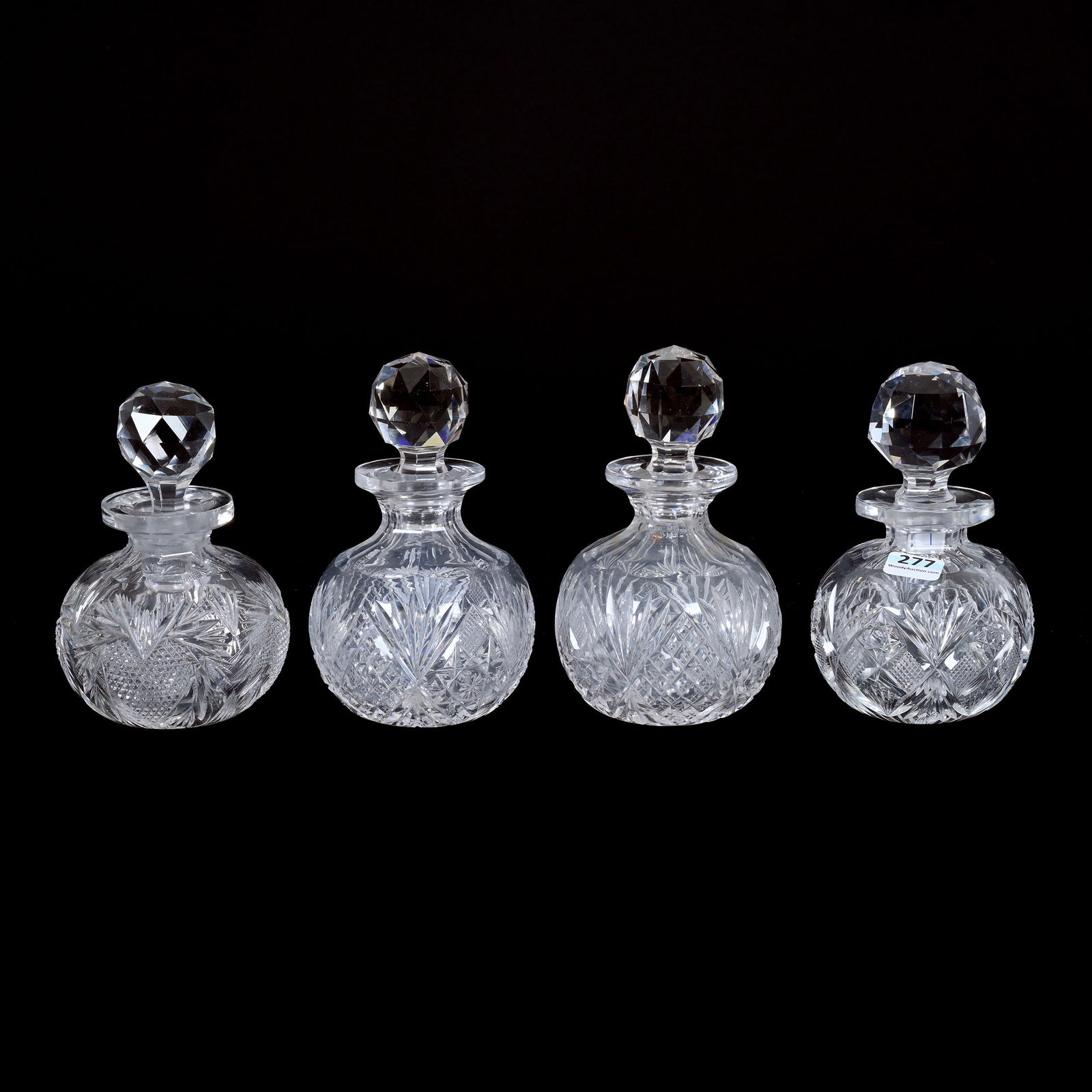 (4) Cologne Bottles, American Brilliant Cut Glass (1 of 4)