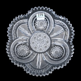 Plate, American Brilliant Cut Glass