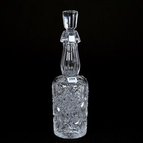 Whiskey Bottle, American Brilliant Cut Glass