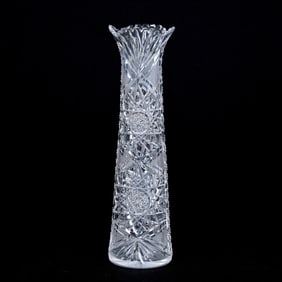 Vase, American Brilliant Cut Glass