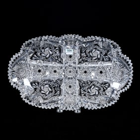 Ice Cream Tray, ABCG, Signed Libbey Corena Pattern