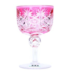 Wine Stem, ABCG, Cranberry Cut To Clear