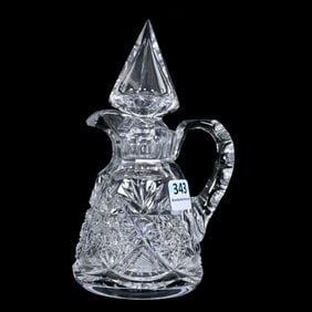 Radish Bottle, American Brilliant Cut Glass