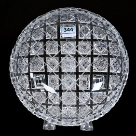 Bowl, Three Feet, American Brilliant Cut Glass