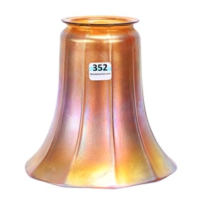 Light Shade, Steuben Gold Aurene Art Glass
