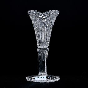 Miniature Trumpet Vase, ABCG, Signed J. Hoare