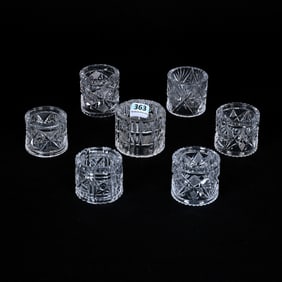 (7) Napkin Rings, ABCG, Assorted