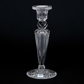 Single Candlestick, American Brilliant Cut Glass