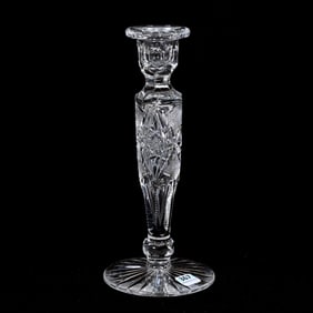 Single Candlestick, American Brilliant Cut Glass