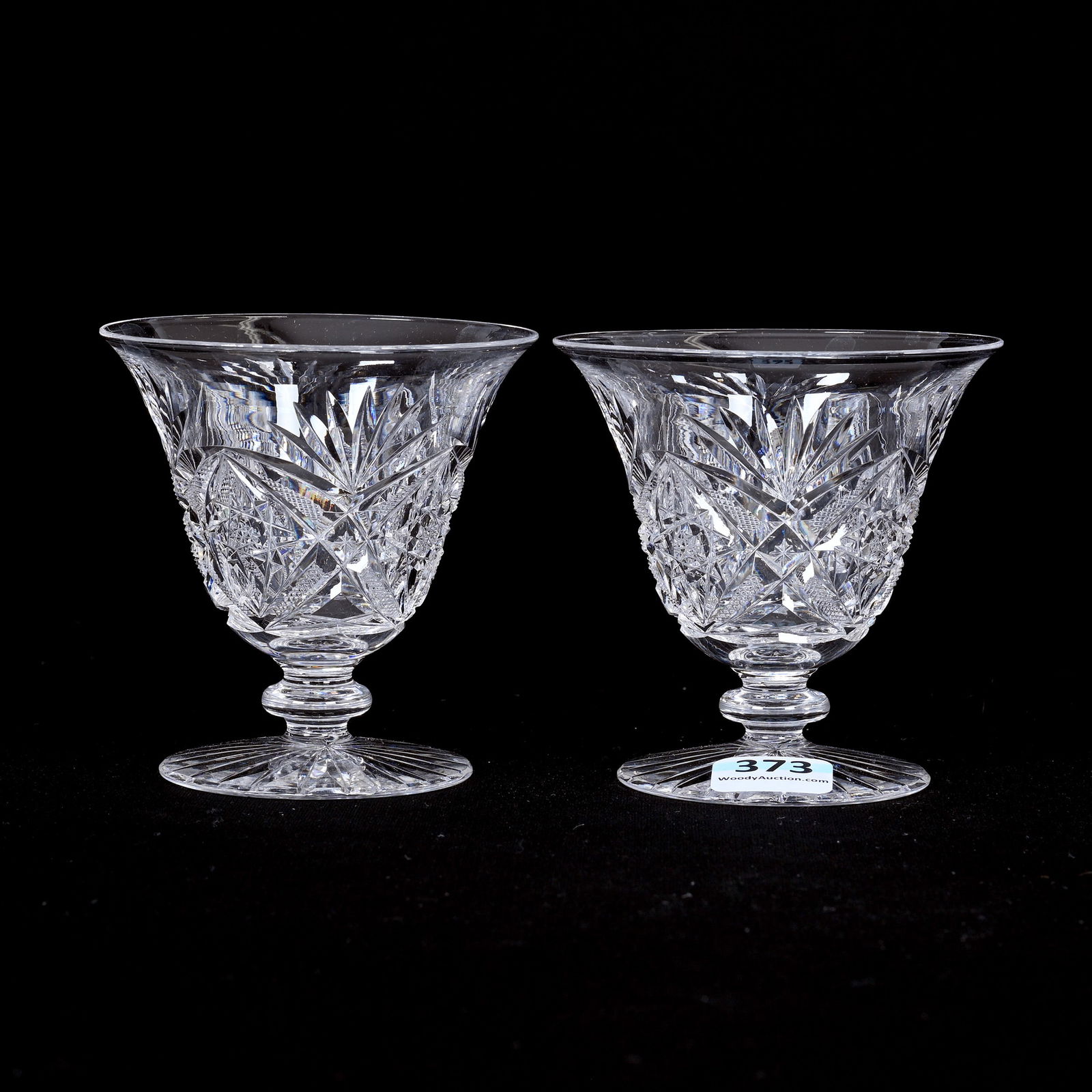 Pair Pedestal Punch Cups, ABCG (1 of 3)