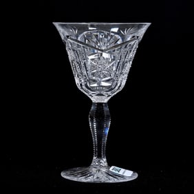 Wine Stem, ABCG, Signed Libbey New Brilliant Pattern