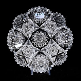 Plate, American Brilliant Cut Glass