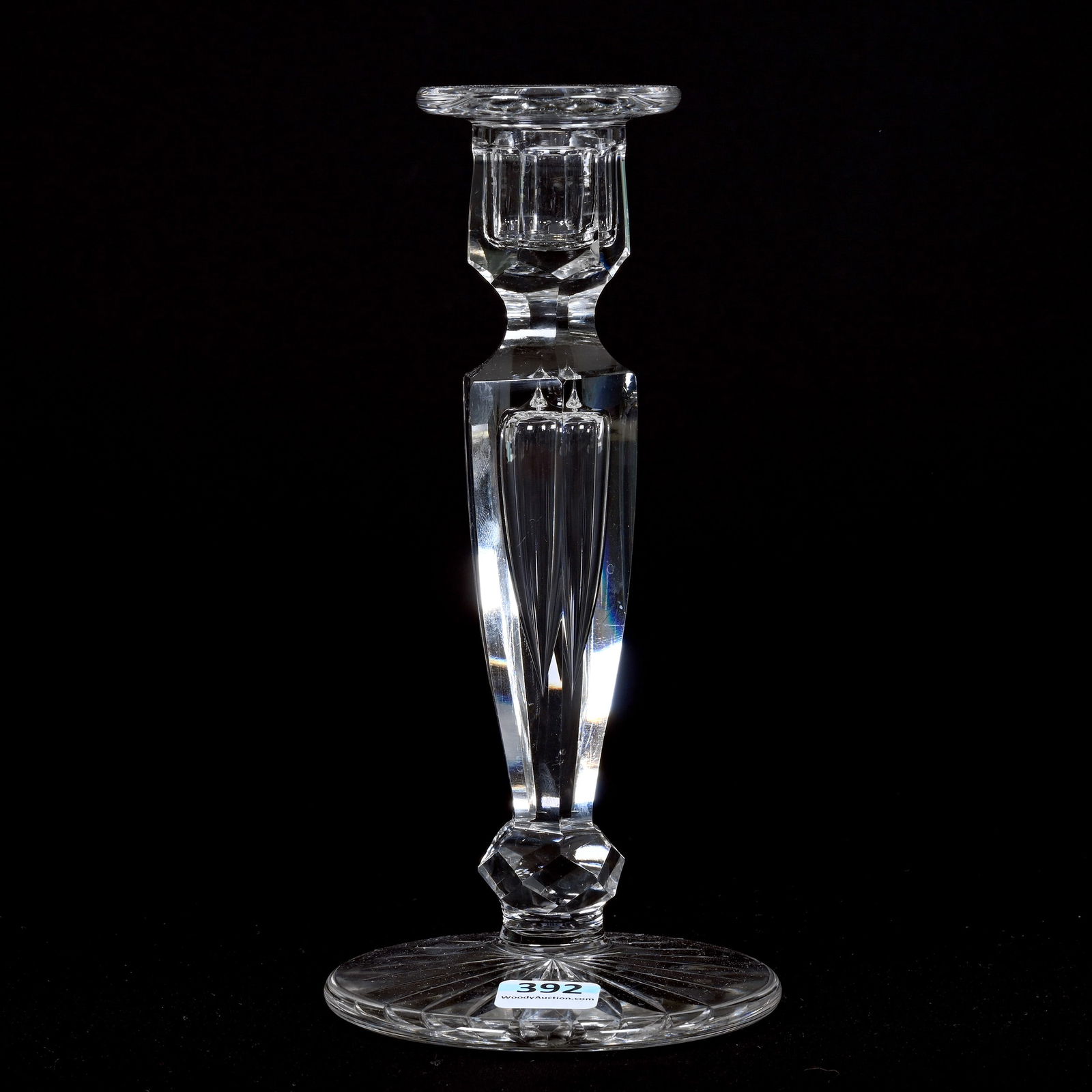 Single Candlestick, American Brilliant Cut Glass (1 of 3)