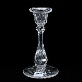 Single Candlestick, American Brilliant Cut Glass