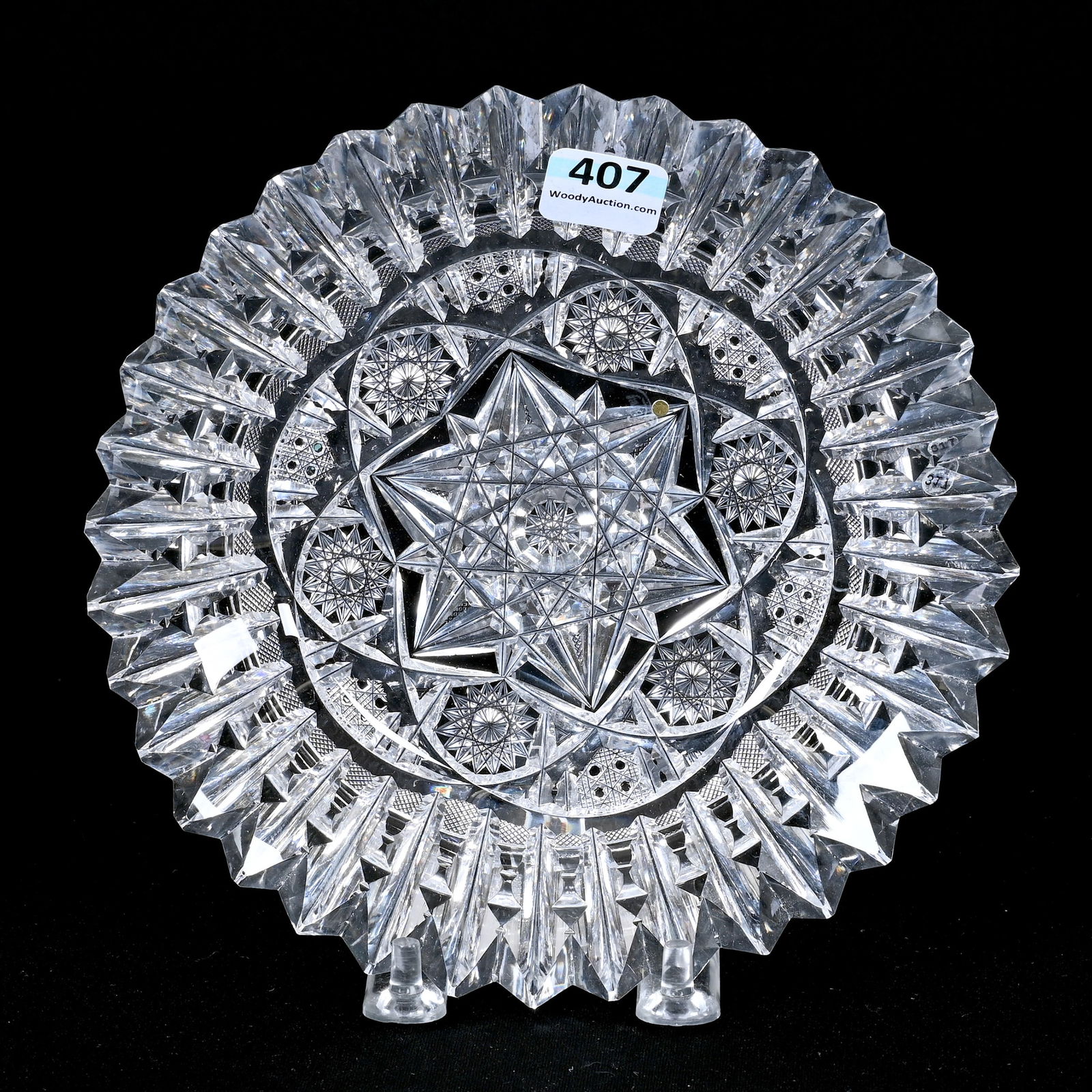 Plate, ABCG, Signed Libbey Ellsmere Pattern (1 of 2)