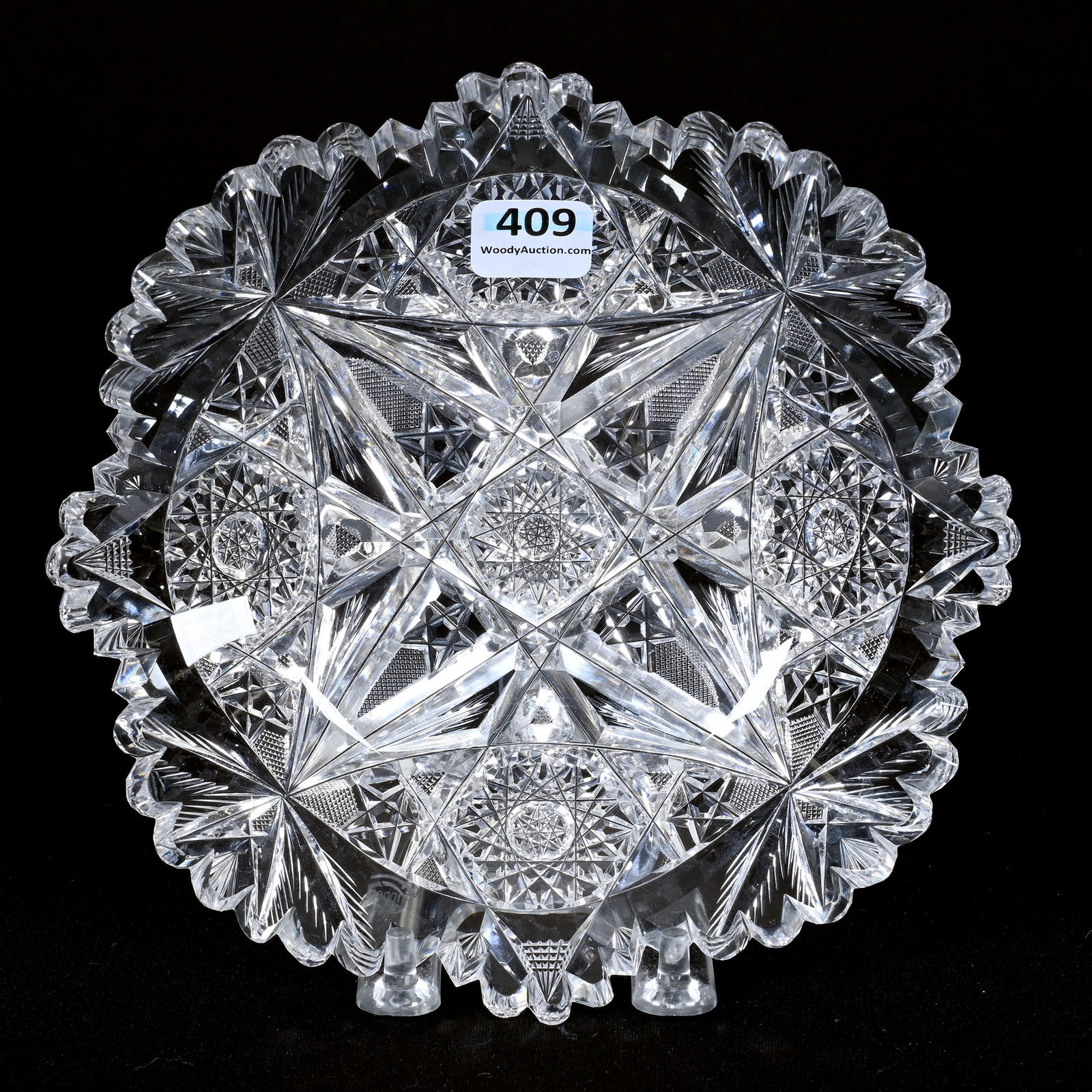 Plate, American Brilliant Cut Glass, Signed Libbey (1 of 2)