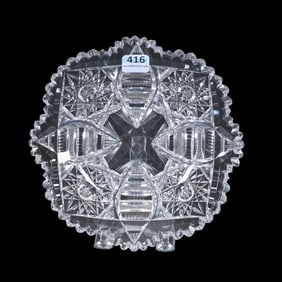 Plate, ABCG, Signed Libbey Senora Pattern