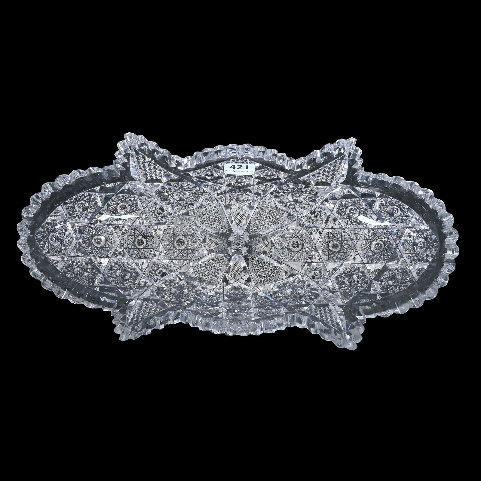 Celery Dish, American Brilliant Cut Glass (1 of 3)