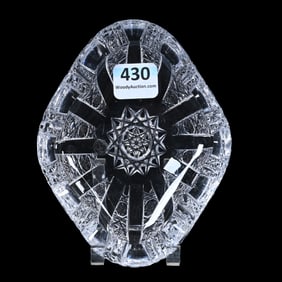 Ashtray, Cut Glass, Fake Panel Pattern