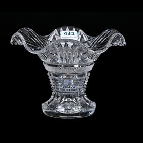 Sweet Pea Vase, American Brilliant Cut Glass