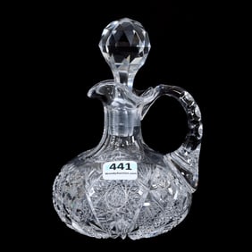 Cruet, American Brilliant Cut Glass