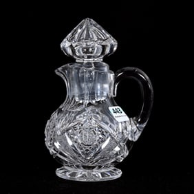 Catsup Bottle, American Brilliant Cut Glass