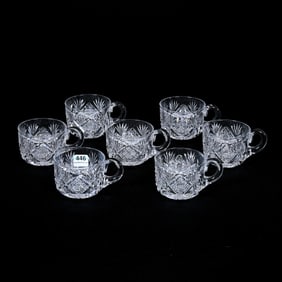 (7) Punch Cups, ABCG, Signed Libbey Imperial Pattern