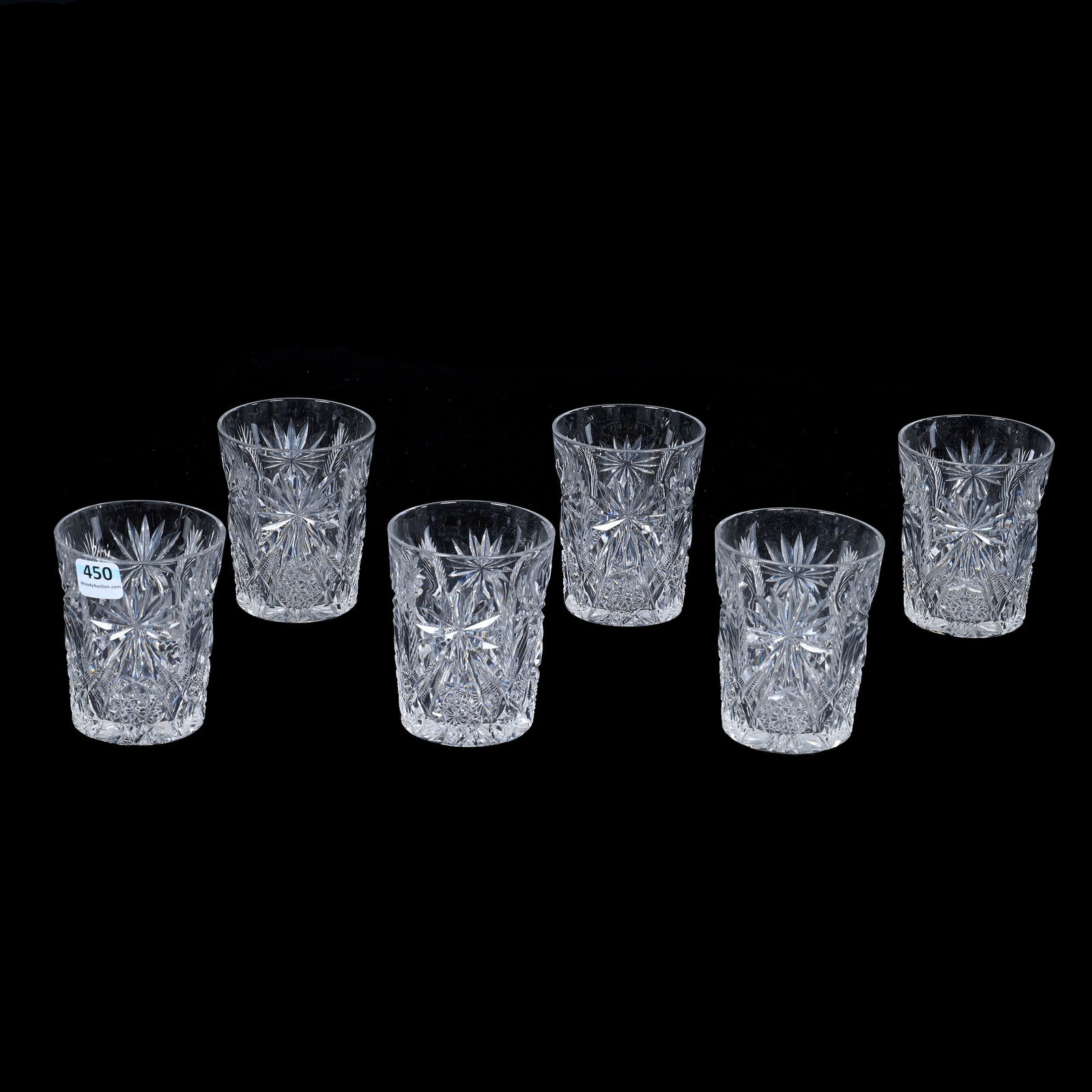(6) Tumblers, ABCG, Signed Libbey Pattern #164 (1 of 5)