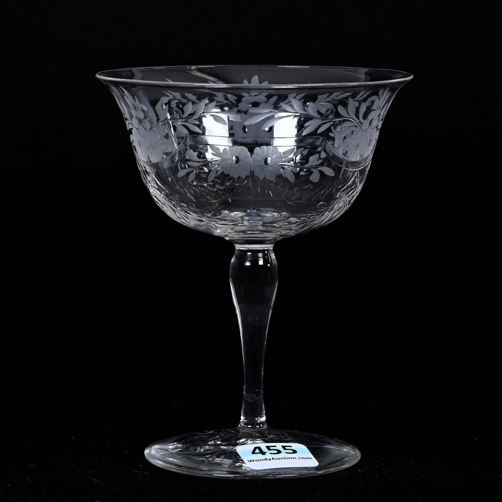 Champagne Stem, ABCG, Engraved Floral Garland (1 of 3)