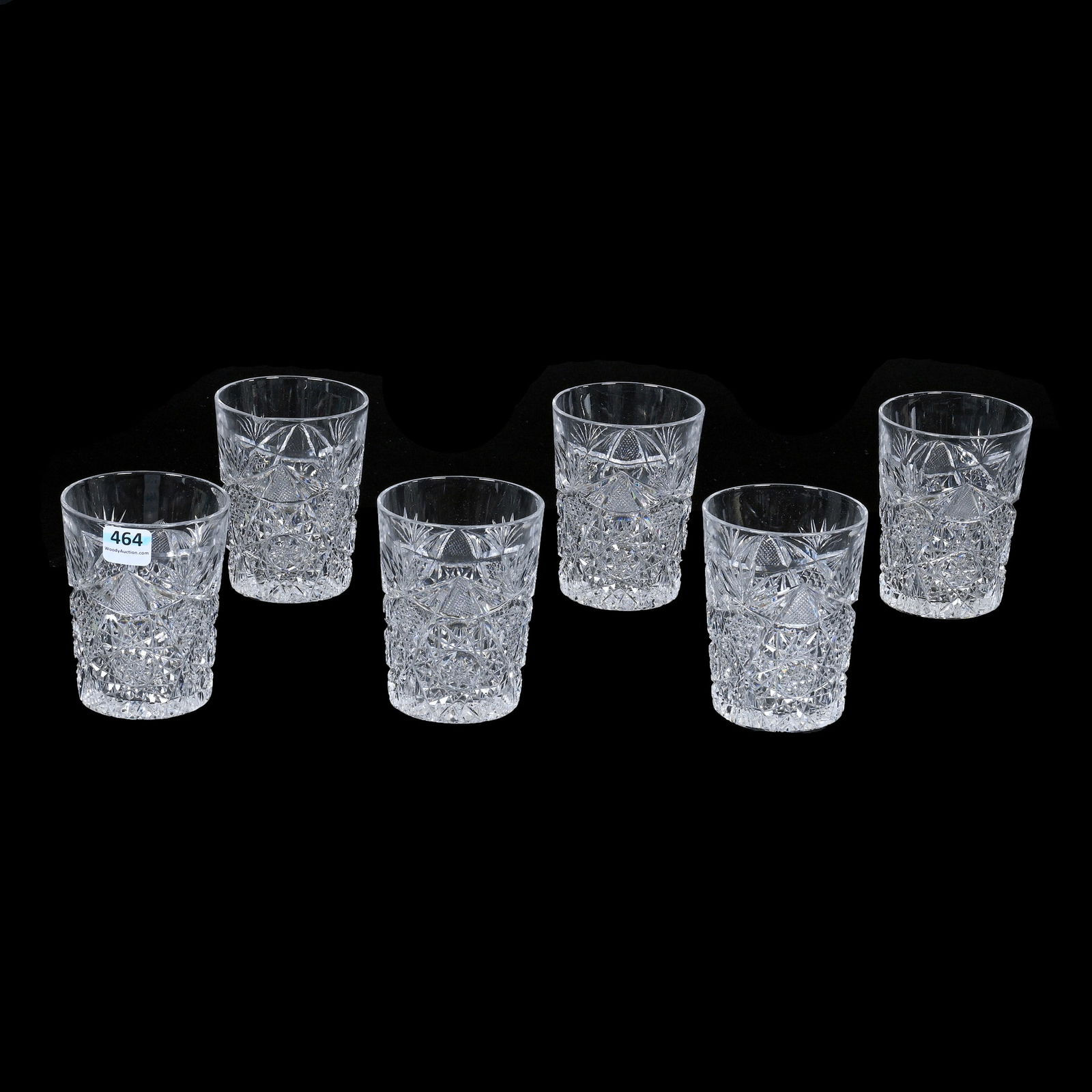 (6) Tumblers, American Brilliant Cut Glass (1 of 4)